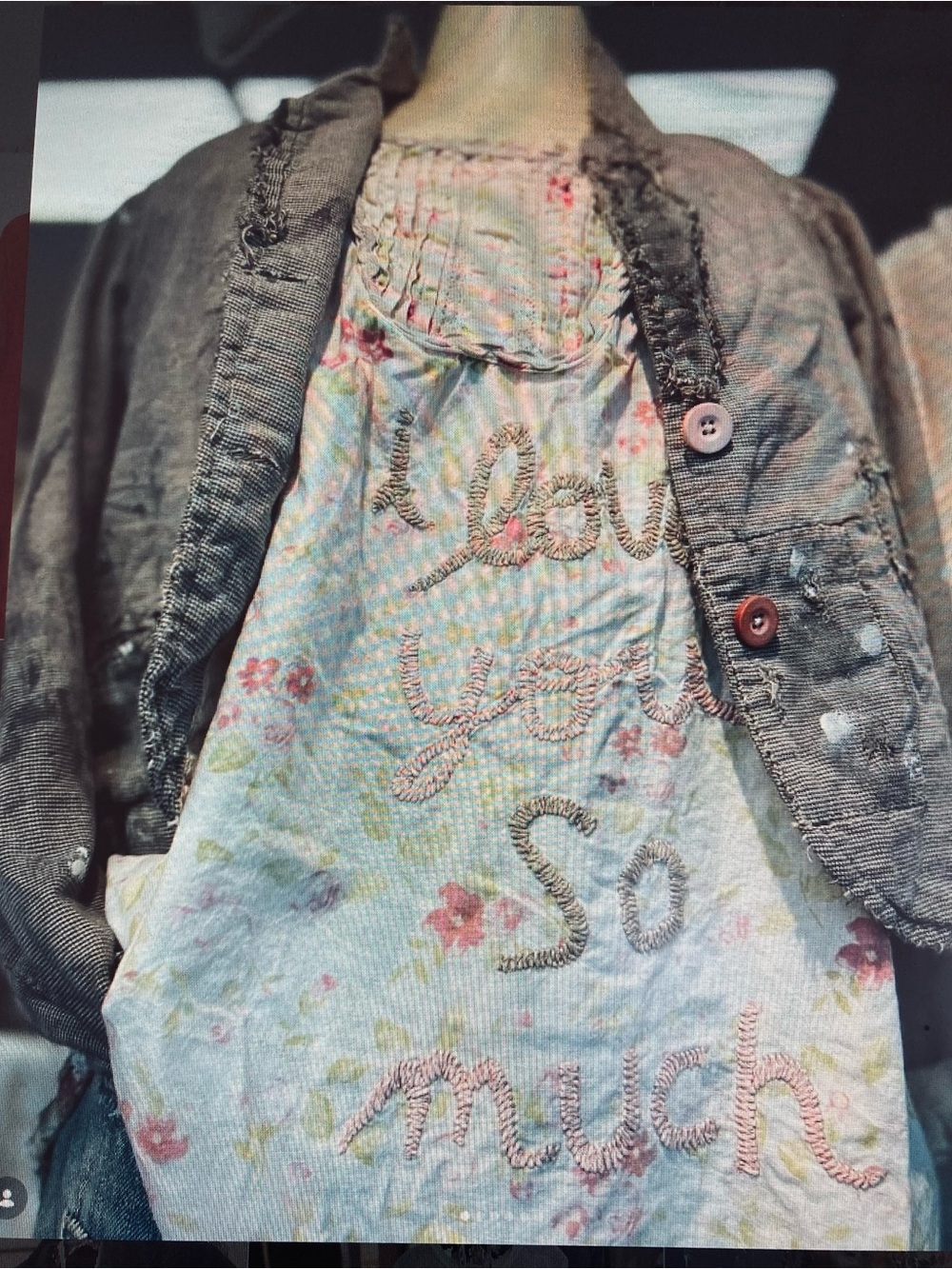 Magnolia Pearl cropped distressed jacket - Picture 3 of 14